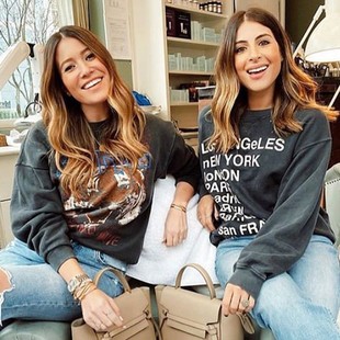 Faded Washed Black Graphic Sweatshirts Women Winter O Neck L