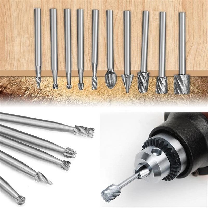 10 PCS 3 mm HSS Routing Router Drill Bits Set is suitable