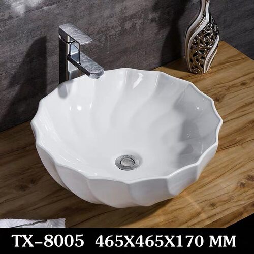 Basin washbasin square ceramic household art simple bathroom