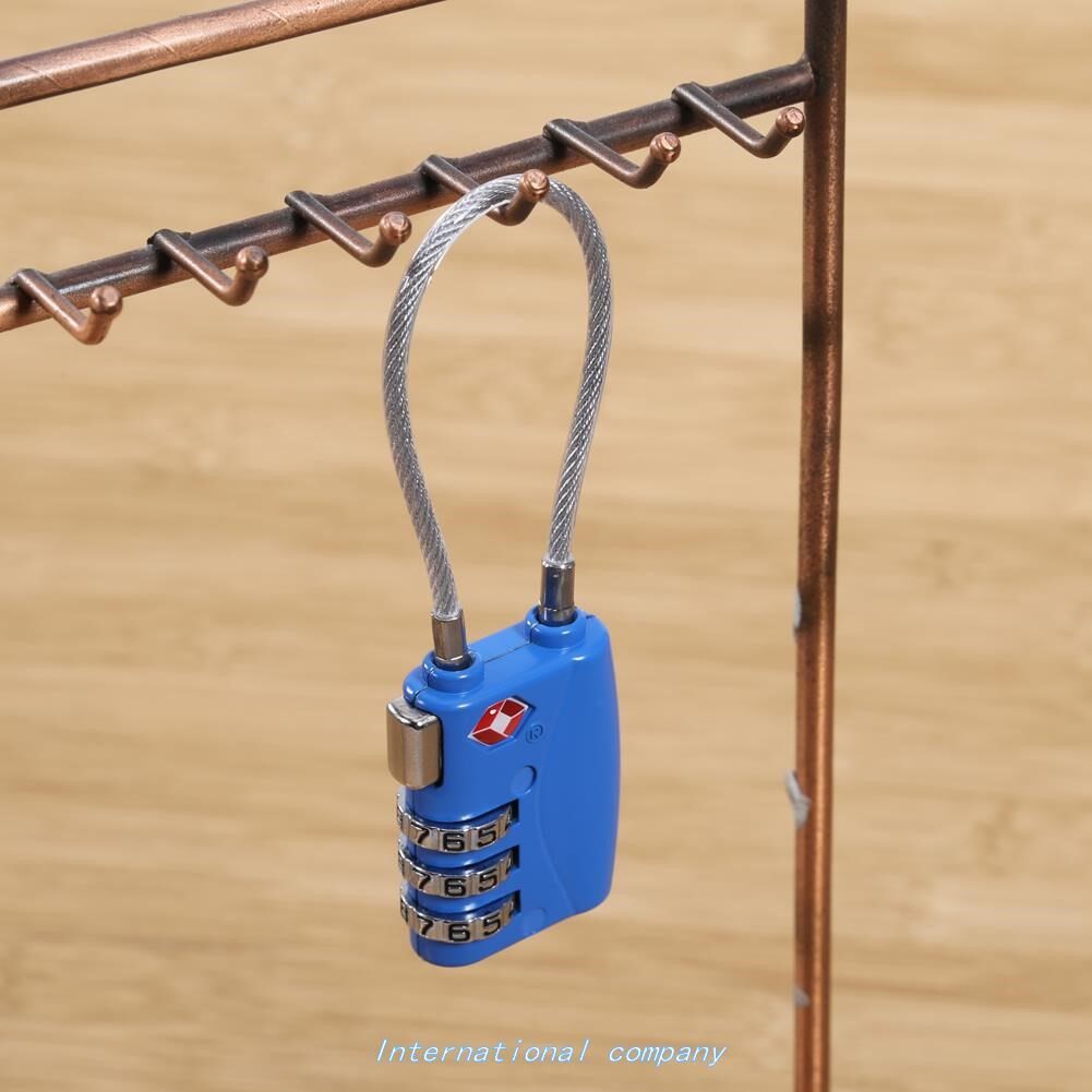 3 ComBinaTion TraveL SuiTCaSe Luggage Bag Code LooP LoCk Pad