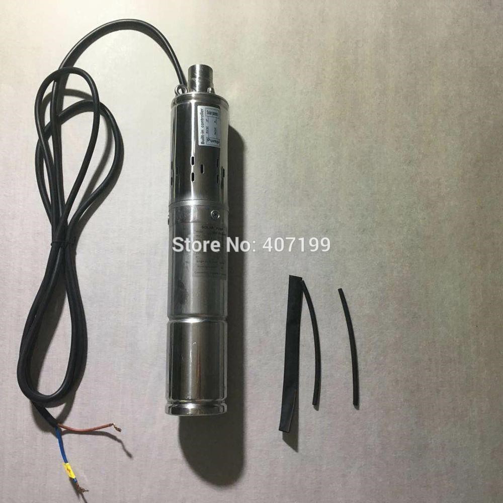 deep well solar submersible pump with built in controller p