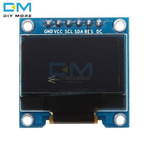 0.96 Inch 6Pin IIC I2C SPI Interface OLED White LCD Display