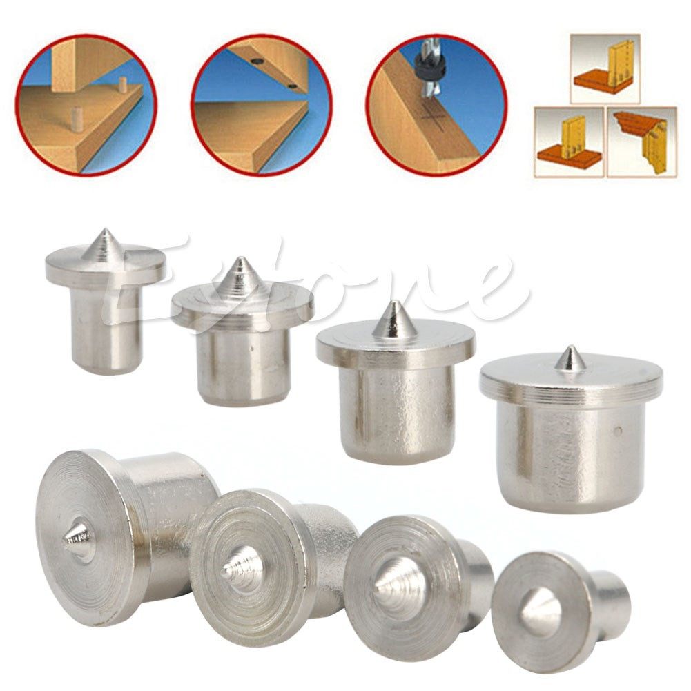 8pcs Dowel Drill Centre Points Pin Wood 6/8/10/13mm Dowel Te