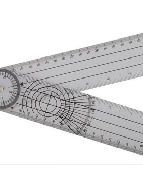 1PC Professional cm/inch Multi-Ruler 360 Degree Goniometer A