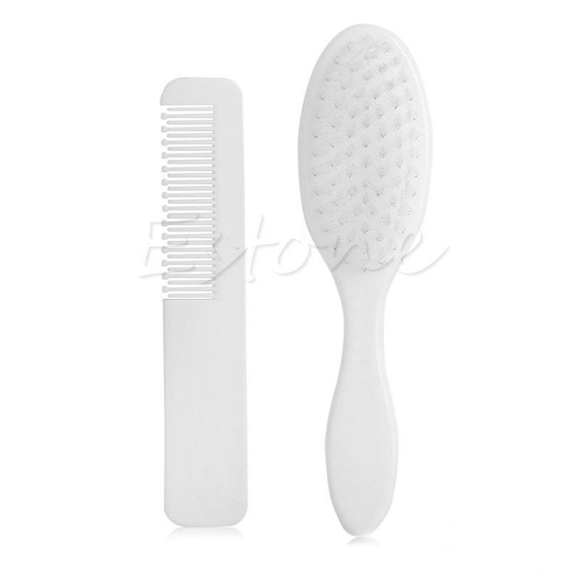 2Pcs Safety So NewBorn Baby Hr Brush Set Infant Comb Gro
