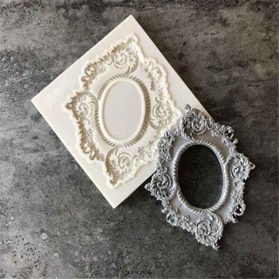 DIY Sugarcraft Frame Silicone Mold Fondant Mold Cake Decorat