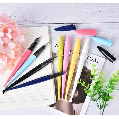 1pc Aluminium Alloy Mini Small Shark 0.5mm Fountain Pens Nib