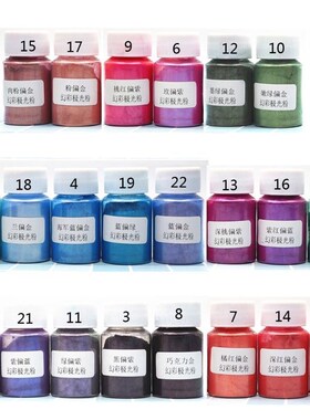 Aurora Pearl Pigment Powder Mica Pearlescent Colorants Resin