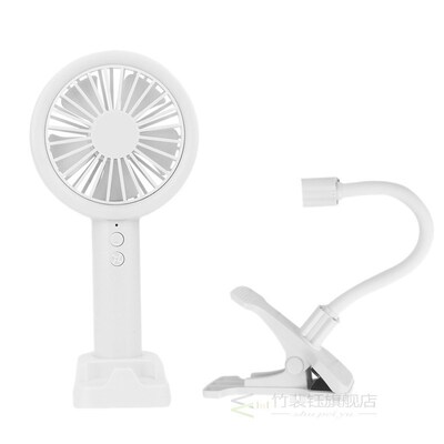 2In1 Portable USB Fan with LED Light Cooler Mini Fans Handy