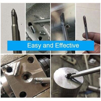 1 Set Hand Tools Screw Extractor Steel Broken Peeled Tap Rem