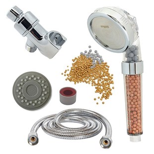 Handheld Filter Stone Shower Head with Replacement Hose and