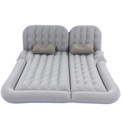 2 In 1 Multifunction Inflatable Travel Mattress PVC Flocking