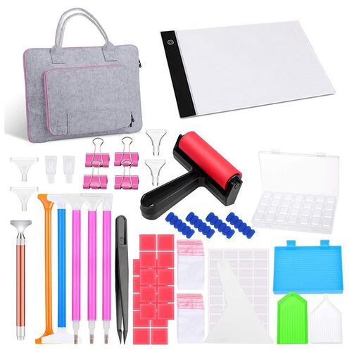 105Pcs Diamond Painting Kit with A4 Light Pad 5D Diamond Pai