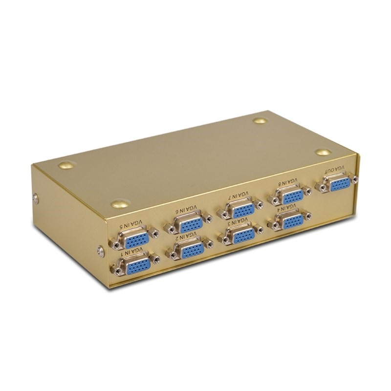 vga switch vga switch 8 in 1 out Support 1920*1440 250MHz f