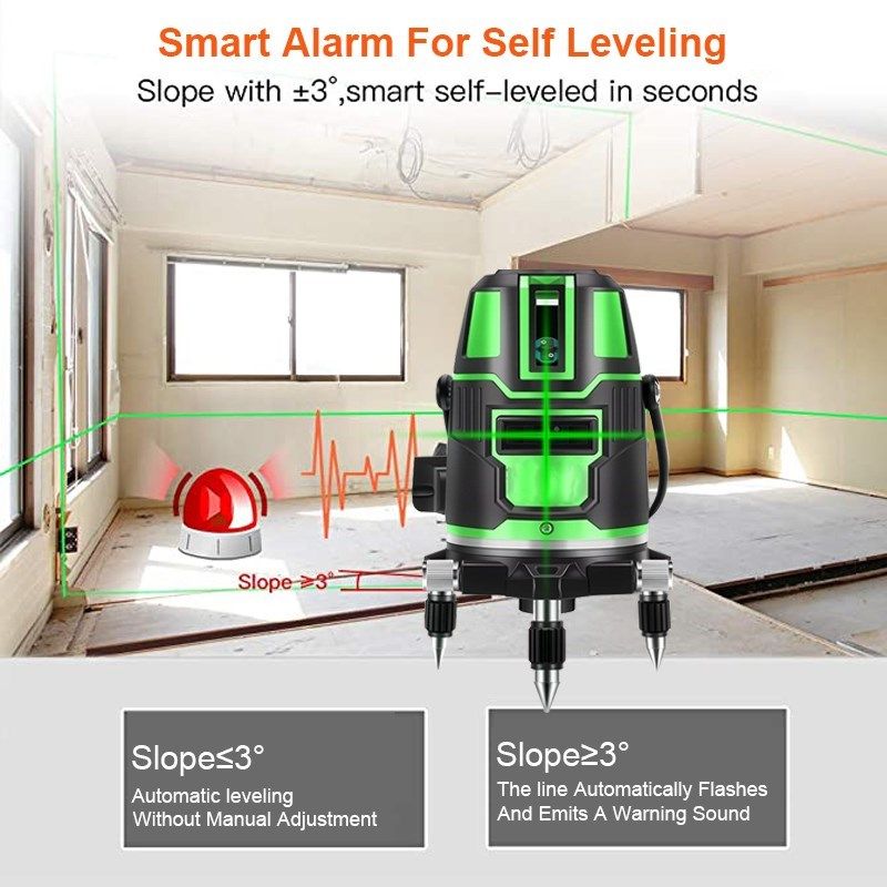 Cross Lines Laser Level 360 Self-Leveling 2/3/5 Lines Green图片