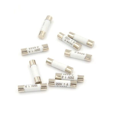 6*25mm 10pcs/lot Ceramic Fuse Tube Fuse 6x25mm  Blow Cer
