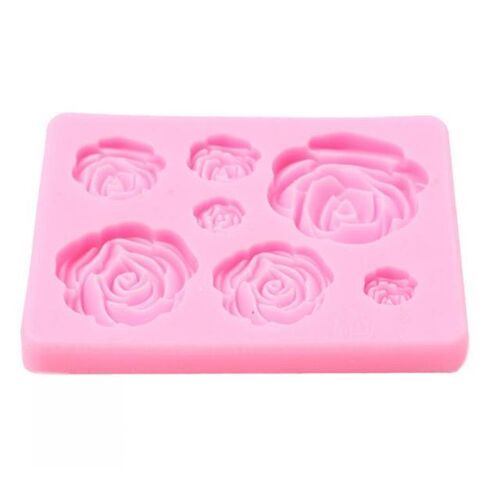 New DIY Cake Mold Rose Flower Fondant Silicone Mold Chocolat