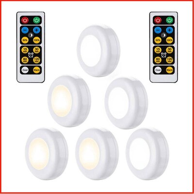 LED Night Light With Remote Eye Protection Round Small Lamp