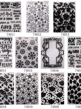 1Pcs Multifunction Plastic Template Embossing DIY Photo Albu