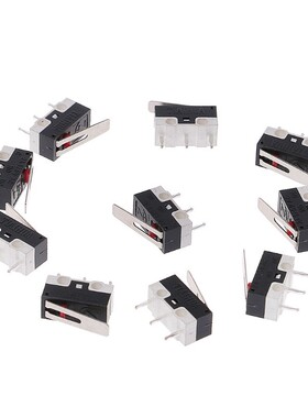 10Pcs 2A 125V 3PIin Micro Limit Switches Lever Roller Arm Ac