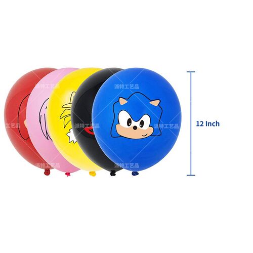 47pcs/set Super Sonic Balloons Anime Sonic Birthday Banner