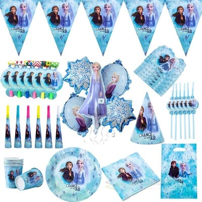 New Frozen 2 Theme Elsa Anna Birthday Party Decorations