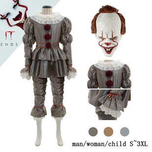 Movie It Chapter 2 Joker Pennywise Cosplay Costume Stephen