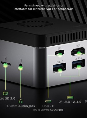 Gemini 4K Windows 10 Mini PC Box Intel J4125 LPDDR4 8GB 256