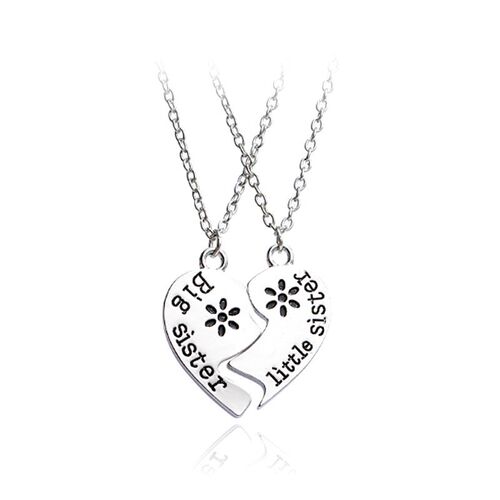 Two piece Necklace The Best Sister And Sister Pendant Neckl
