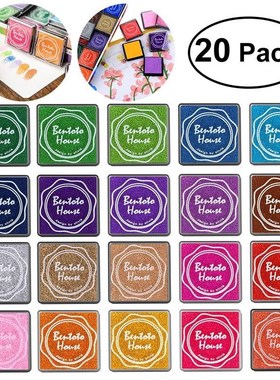 20pcs Multi-colored Giant Ink Pads Stamp Pads Inkpad Handmad