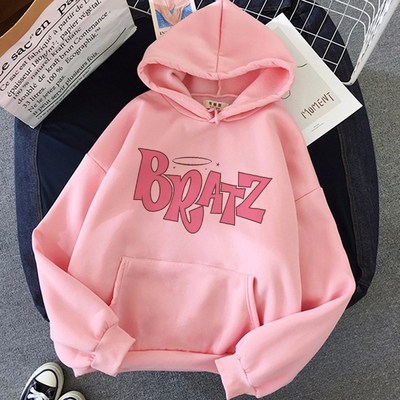 Bratz Letter Sweatshirt Harajuku Kawaii cute hoodie women kp