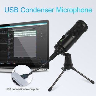 USB Microphone for PC Condenser Mic Vocals Recording Studio
