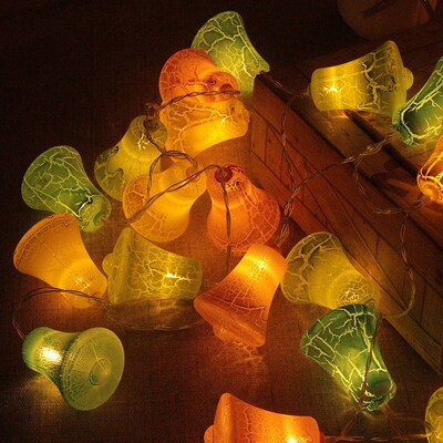 Crack bell LED decorative string lighting battery box lamp