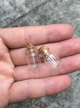 Small Glass Bottles With Corks Tiny Glass Vials Jars Transp