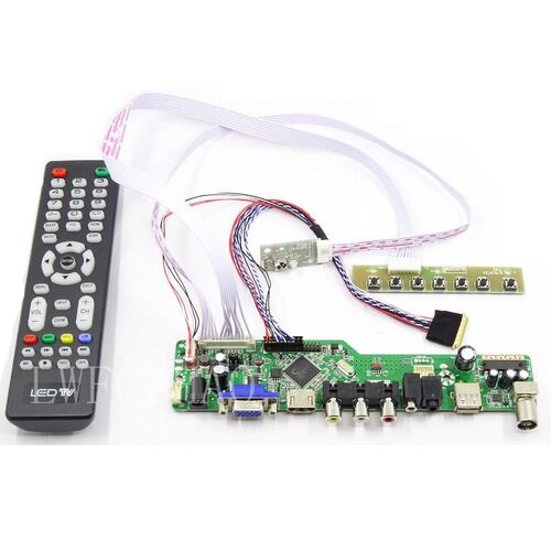 New Control Board Monitor Kit for B140XW01 V.8 V8 TV+HDMI+VG
