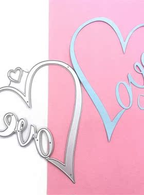 2021 New Love Metal Cutting Dies Stencil Die Cut Scrapbookin
