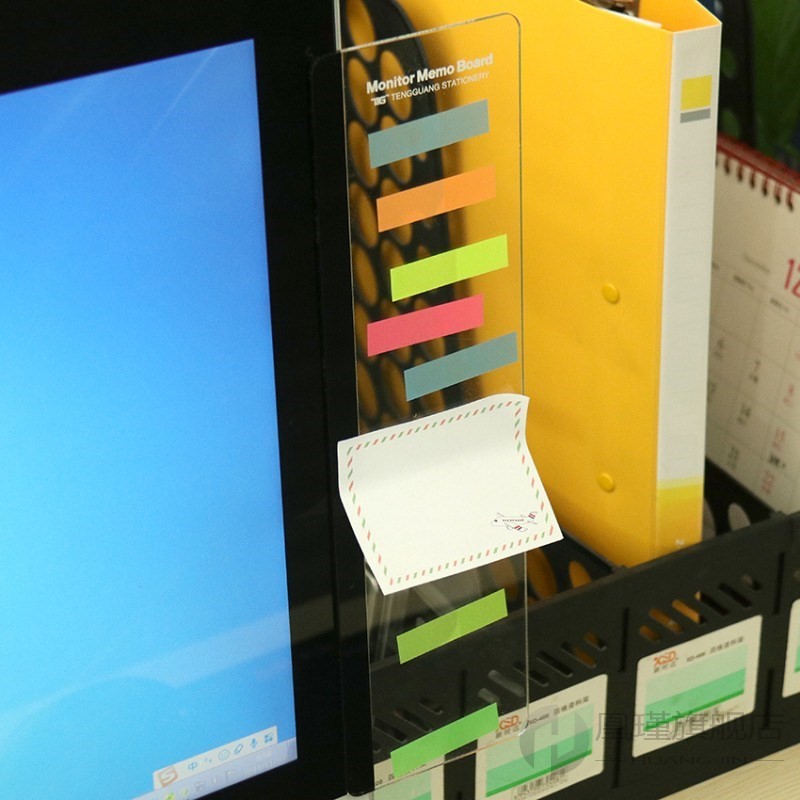 1PC Message Memo Board PC Screen Computer Monitors Side Pane