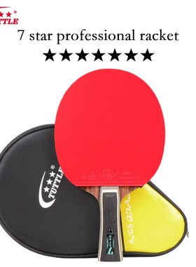 TUTTLE 7 Star Ping Pong Racket 5 Wood Pingpong Bat Professio
