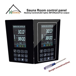 Multi Sauna Room Control LCD functions with Panel output