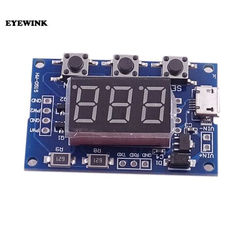 DC 5-30V Micro USB 5V Power Independent PWM Generator 2 Chan