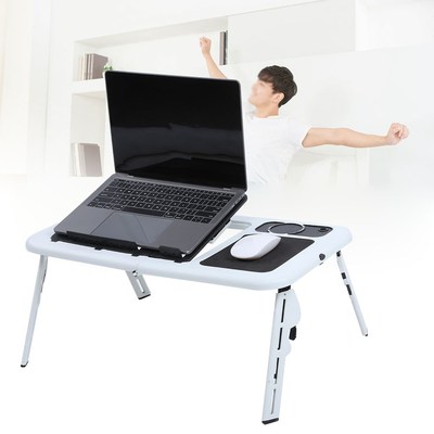Laptop Desk Foldable Lightweight Laptop Table Bed with USB C