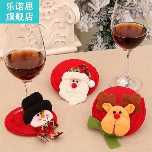 Christmas Drink Coaster Soft Santa Claus Snowman Cup Coaster
