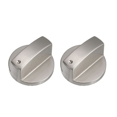 2Pcs/Set Gas Stove Knobs Cooker Oven Cooktop Metal Alloy