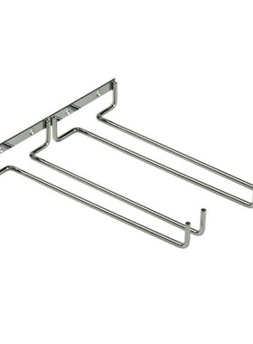 New Unilateral Side 2 Row Hanging Wine Glass Holder Inverted