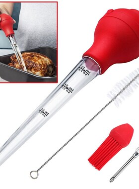 Flavor Needle Turkey Baster Silicone Including Meat Marinade