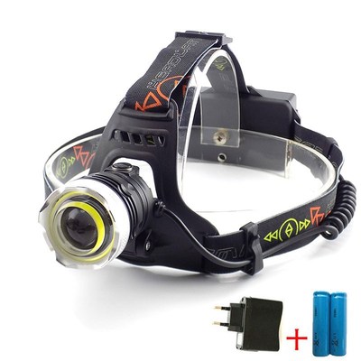 USB Power COB T6 Led Headlight Waterproof Headlamp Rechargea