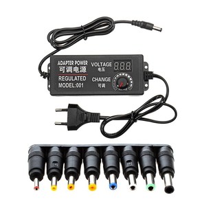 8 sets universal jack DC power plug converter & 1x 9-24V 3A