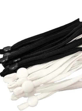 100 Pcs Sewing Elastic Band Cord with Adjustable Buckle Stre