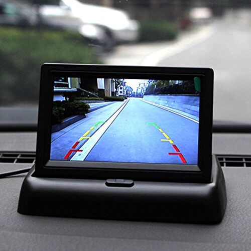 Foldable Mini 4.3'' TFT LCD Color Monitor for Car Reverse R