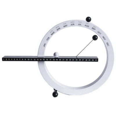 Creative Magnetic Ball Wall Clock Perpetual Wall Calendar No